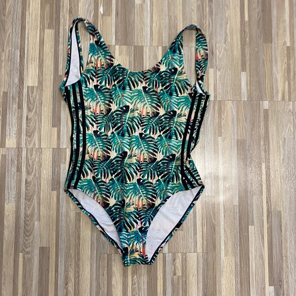 adidas floral swimsuit